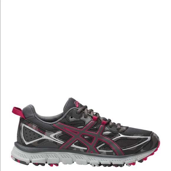 ASICS Gel-Scram 3 Camo Gray Pink Running Shoes - Picture 1 of 8